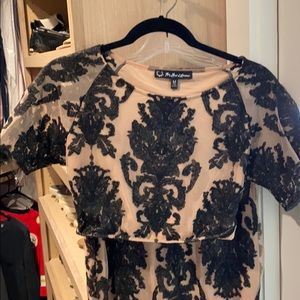 For Love and Lemons skirt and crop top